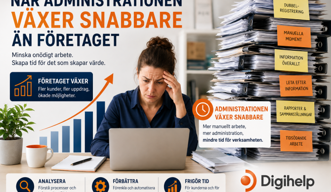 Minska administration i företag genom bättre processer och informationsflöden