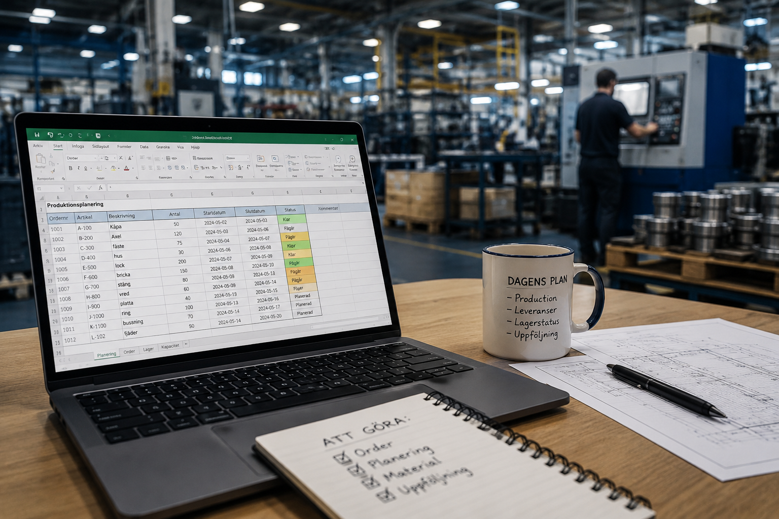 Excel i tillverkningsföretag och digitalisering