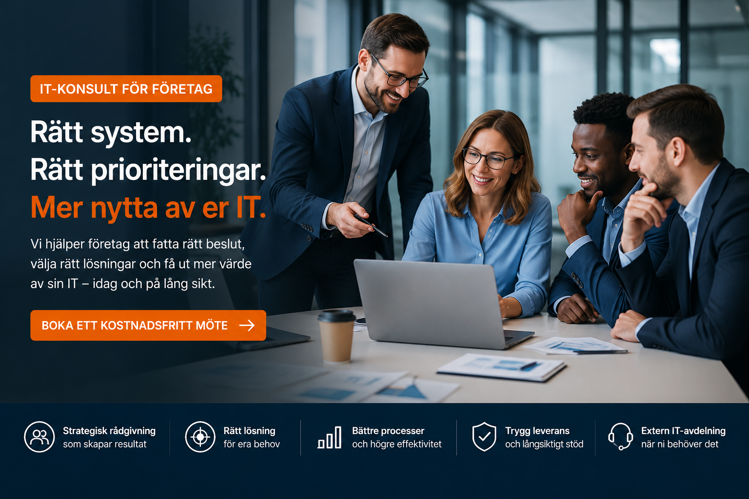 IT-konsult för företag som hjälper till att välja rätt system, prioritera digitalisering och skapa affärsnytta genom smarta IT-lösningar