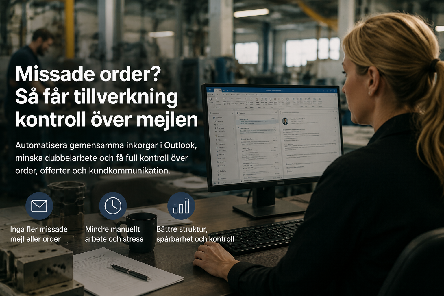 Missade order? Så får tillverkning kontroll över mejlen med automation
