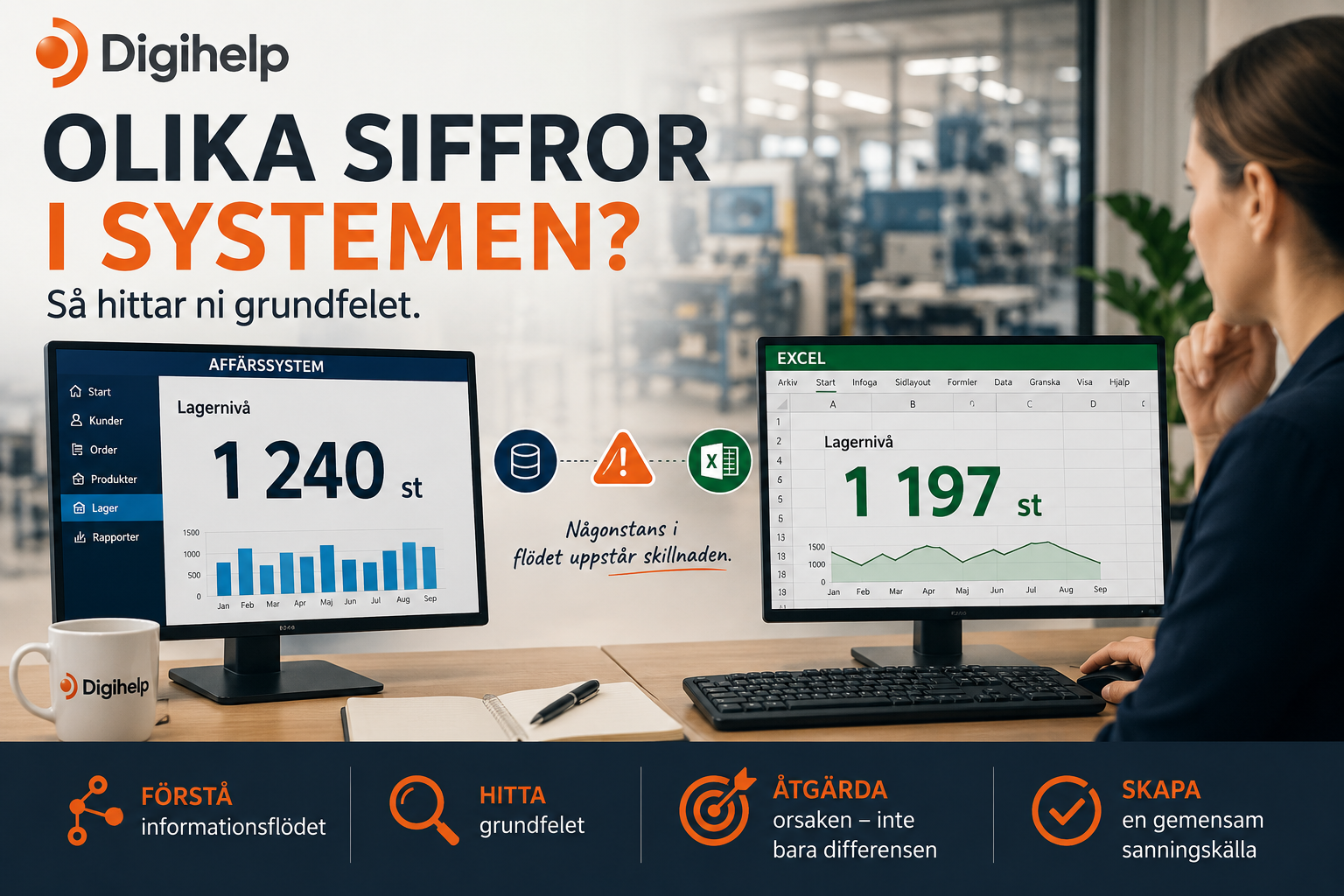 Sju vanliga orsaker till olika siffror i systemen